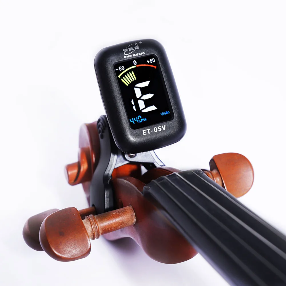 

ENO ET05V Violin Tuner Mini Electronic Screen Display Tuner for Violin Viola Cello Clip-on Tuner Portable Digital Violin Parts