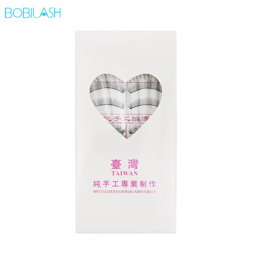 

BOBILASH 10 Pairs False Eyelashes Handmade Natural Soft Long Lashes For Eyelash Extension Fake Mink Lashes