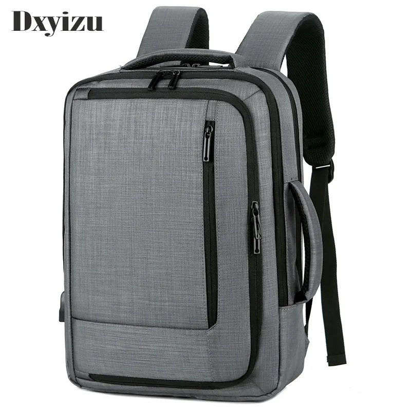 

New Man Backpack Waterproof Anti Theif Bagpack Usb Recharging Multi-layer Space Male Bag Rfid Lining Travel Backpack