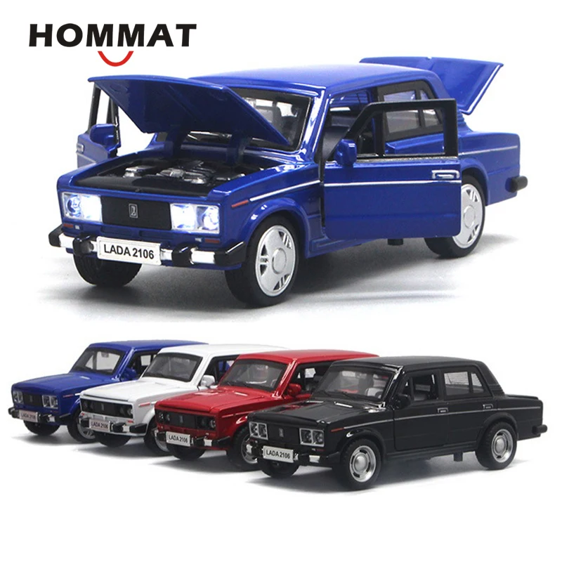 Классическая модель автомобиля HOMMAT 1:32 Масштаб ВАЗ Лада 2106 литые металлические