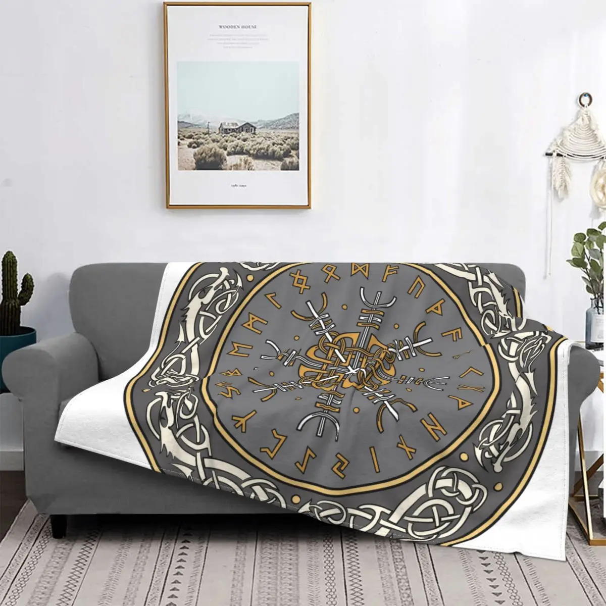 

Переносное одеяло для дома Vikings Art Culture, Фланелевое украшение