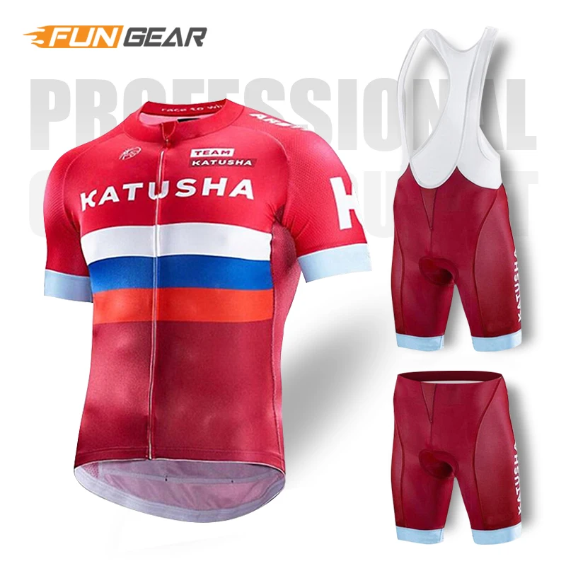 Катюша одежда для велоспорта Pro Team/Шоссейный велосипед одежда для гонок быстросохнущая Мужская велосипедная майка комплект Ropa Ciclismo Maillot