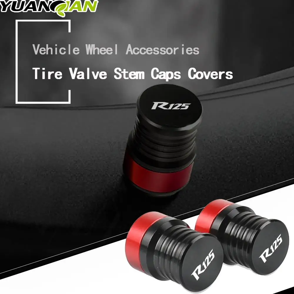 

YZF-R125 Motorcycle CNC Aluminum Wheel Tire Valve Stem Caps Wheel Stem Cap For Yamaha YZF R125 YZFR125 YZF-R6 R1 R25 2013-2021