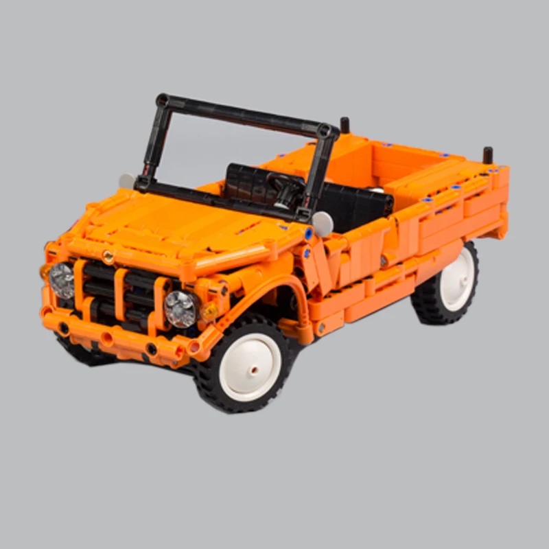 

New 733PCS Mehari Orange Supercar Racers Vehicles Sports Car Fit MOC-29654 Technic Model Building Blocks Bricks Toys Gift Kid