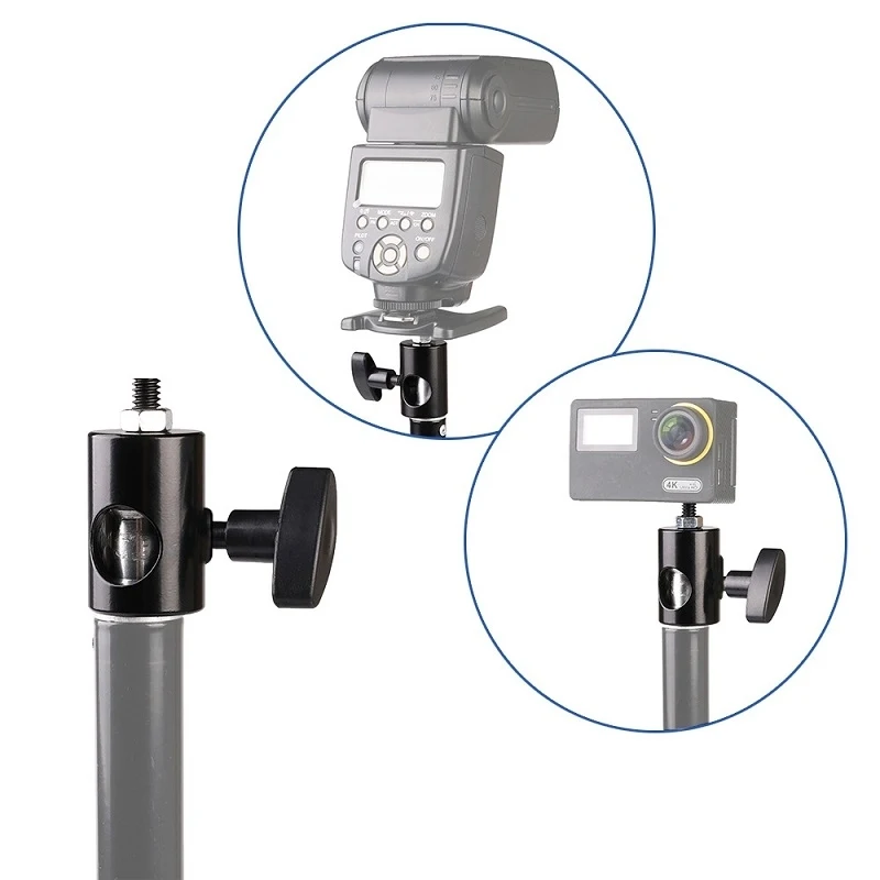 

2 PCS Flash Light Stand 1/4 Photography Light Holder Adapter Tripod Conversion Interface