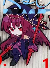 09 Scathach Fate/большой заказ FGO аниме Enkidu Gilgamesh Mordred Jeanne d'Arc Scathach Okita Souji Nero Ishtar Oda Nobunaga резиновый брелок - Цвет: 09 Scathach