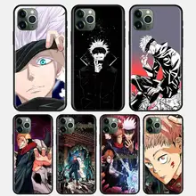 Soft Funda Para iPhone 12 11 Pro Mini Max XR XS MAX Jujutsu Kaisen Silicone Black Guscio For IPHONE 7 8 Plus Matte Coque