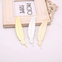 creative retro feather metal bookmark beautiful cool book page mark children student gift stationery school office supplies 2020