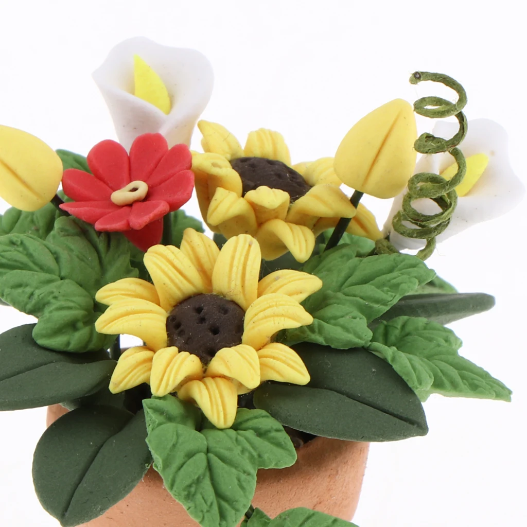 1/12 Кукольный дом цветочное растение модель сказочный сад/Бонсай пейзаж/фото