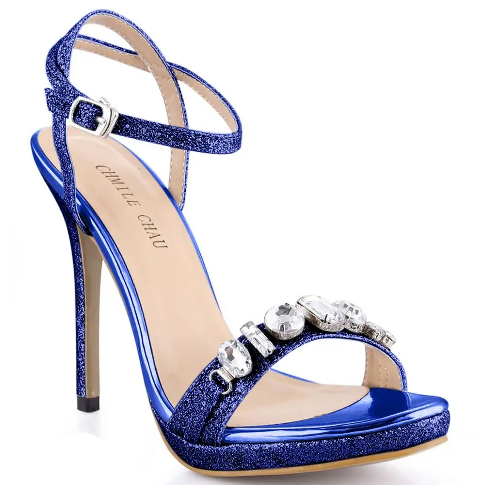 Пикантные туфли для невесты Вечерние Ремешок на щиколотке высокий каблук