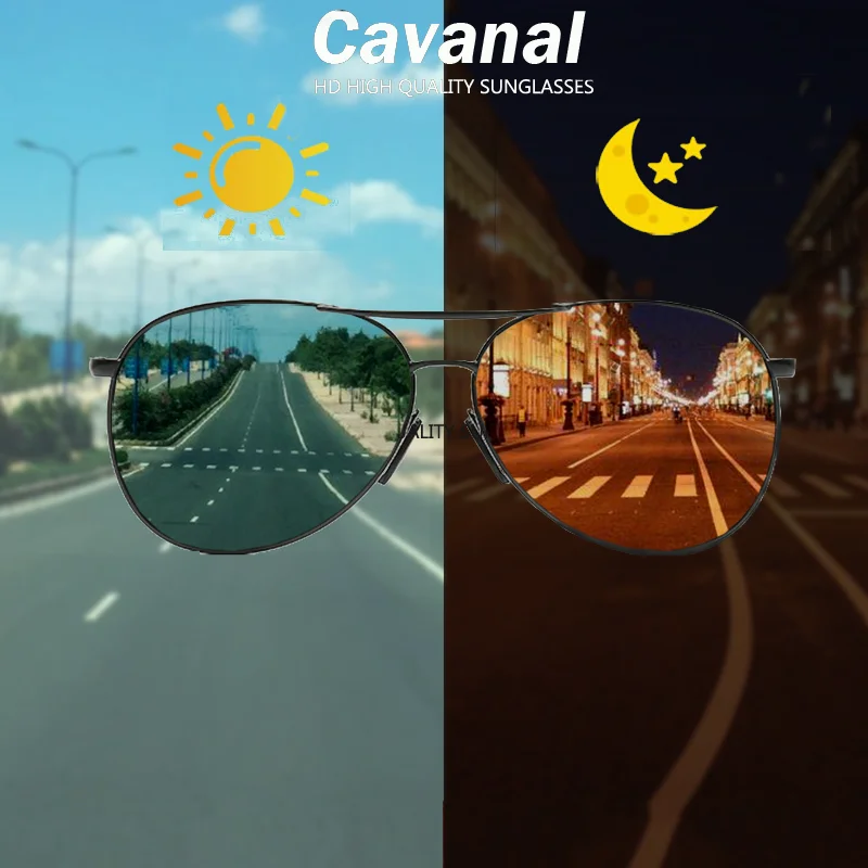 

Polarized Sunglasses Men High Quality Classic Retro Men's Day Nigh Vision Glasses for Driving Fishing Sport