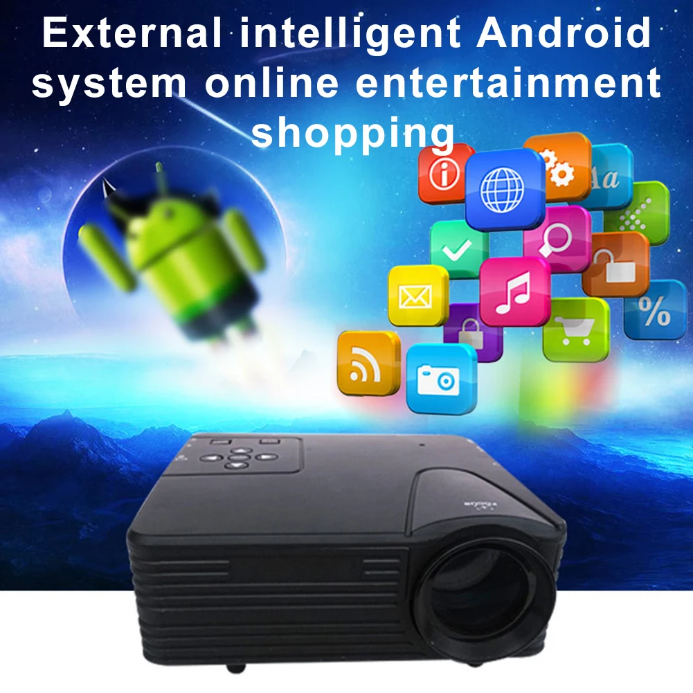 HIFI динамик с дистанционным управлением ЖК-проектор мини-проектор для офиса