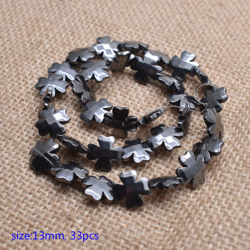 Покрытие золото серебро четырехлистный листок клевера натуральный камень beads