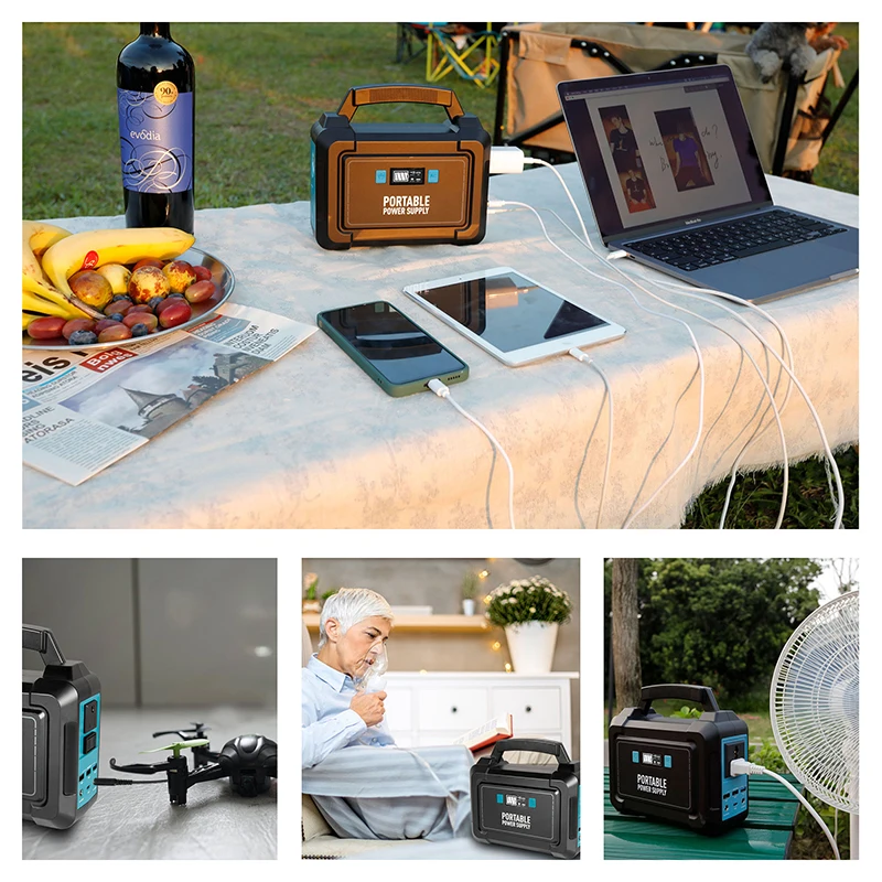 Портативная уличная электростанция 40000 Вт/ч 110 мА/ч солнечный генератор зарядное