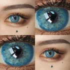 Био-эссенция 1 пара контактных линз для цветных контактов глаз диоптрические с рецептом серия русских девушек синие линзы коричневые линзы