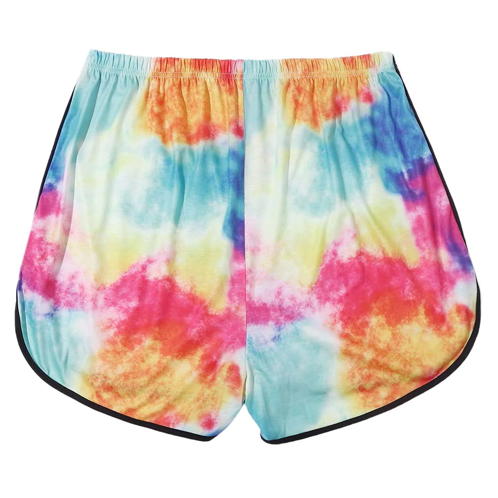 Женские шорты лоскутные 2021 женские большие размеры галстук краситель