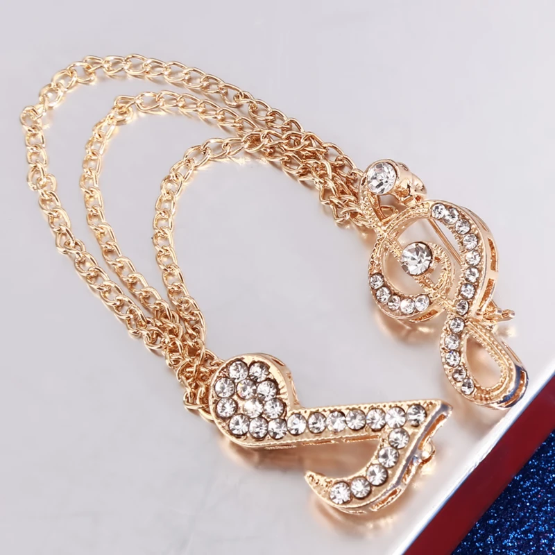 

Unisex Men Women Music Notes Rhinestone Brooch Pins Suit Boutonniere Collar Lapel Enamel Pin Brooches Accessories