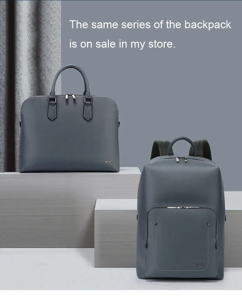 

BVP Brand Men's Briefcase Handbag Real Leather Messenger Travel Bag Business Men Tote Bags Man Casual Crossbody Briefcases J45