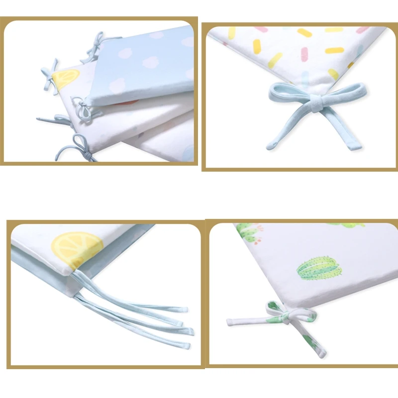 6 шт./компл. квадратный Форма Детский Комплект постельного белья защита для