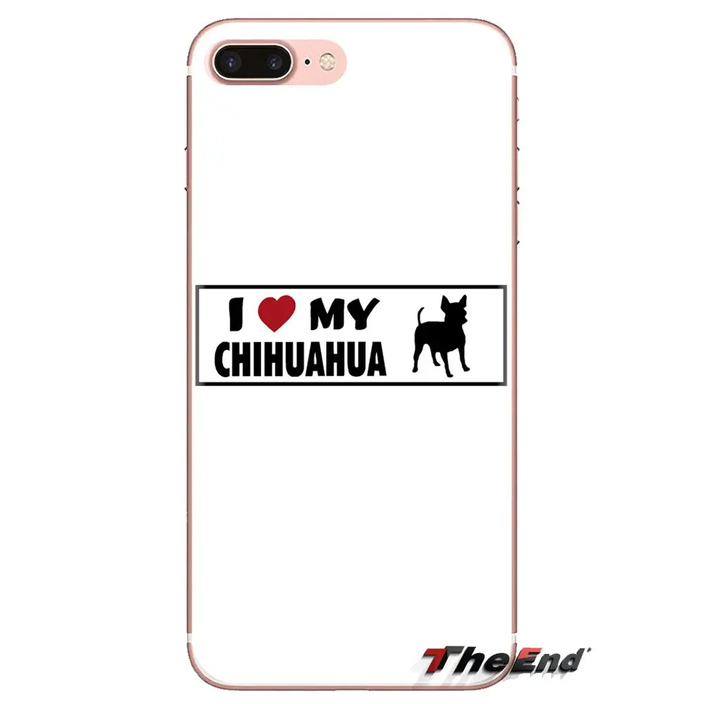 Дизайн I Love My собака породы Чихуахуа Мопс корпус для samsung Galaxy S2 S3 S4 S5 MINI S6 S7 edge S8 S9 Plus