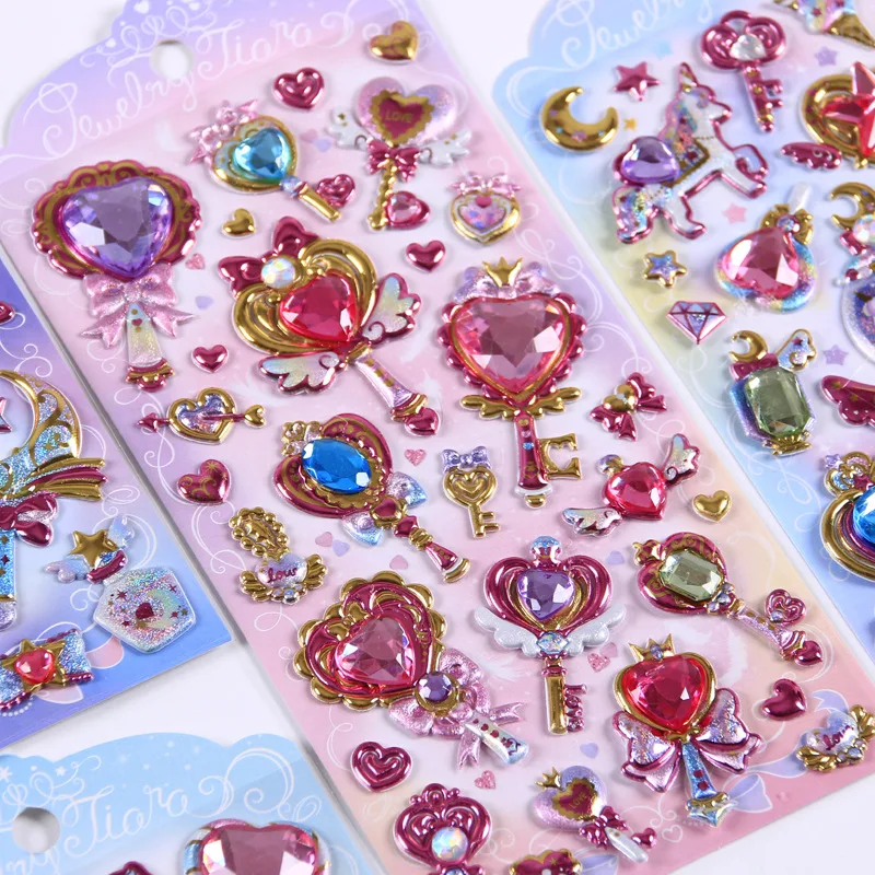 

1set/lot Stationery Stickers Gem Fun Stickers Diary Decorative Mobile Stickers Scrapbooking DIY Craft Stickers