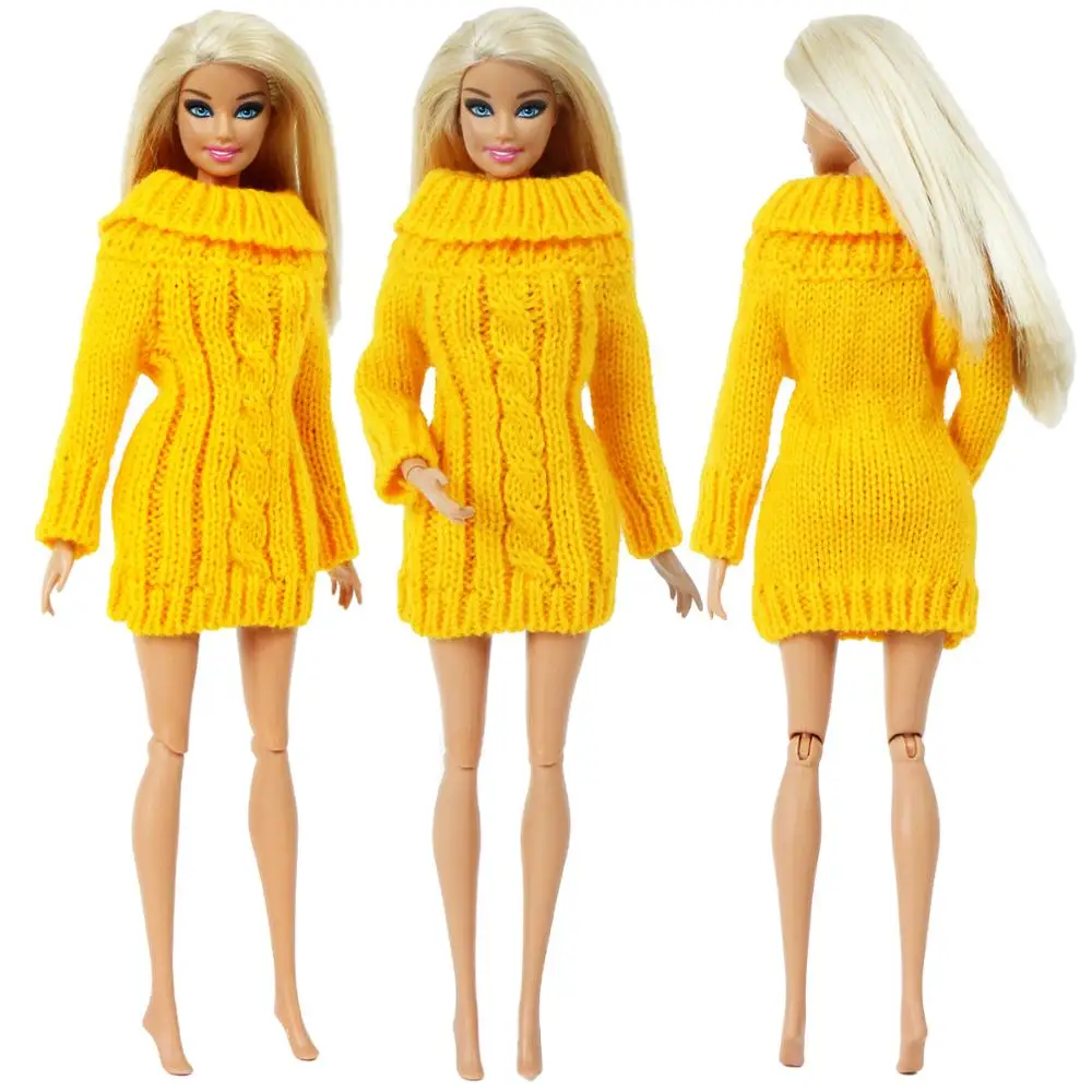 Модные Желтые мини вязаный мягкий теплый свитер платье с топом повседневная