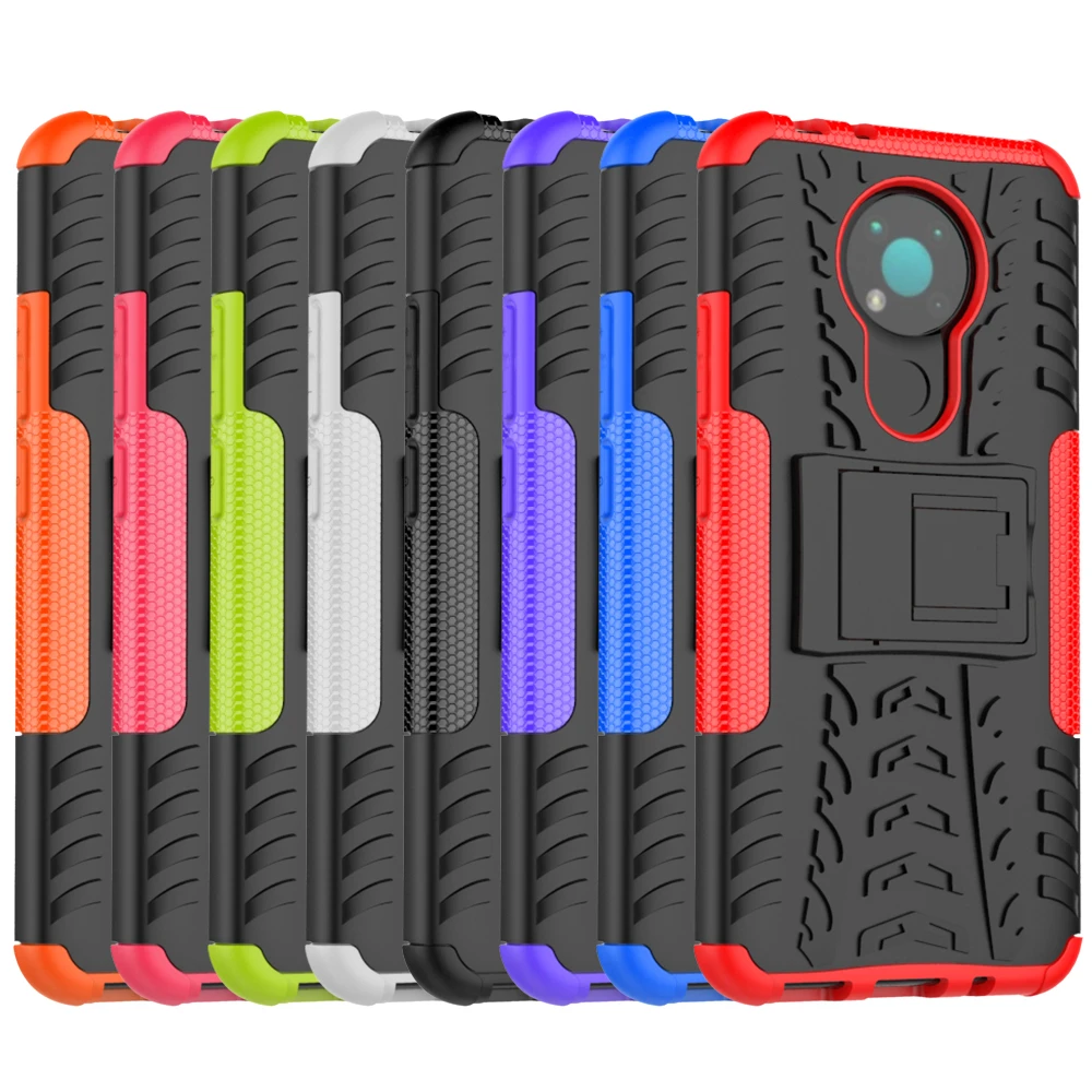 For Nokia 3.4 Case Cover for Nokia 3.4 1.3 2.3 5.3 7.2 6.2 4.2 3.2 2.2 Heavy Duty Shell Shockproof Armor Hard Rubber Phone Case