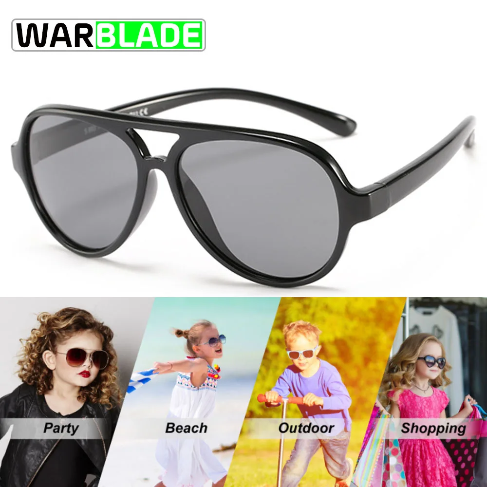 Очки солнцезащитные Детские поляризационные в резиновой оправе | Спорт и