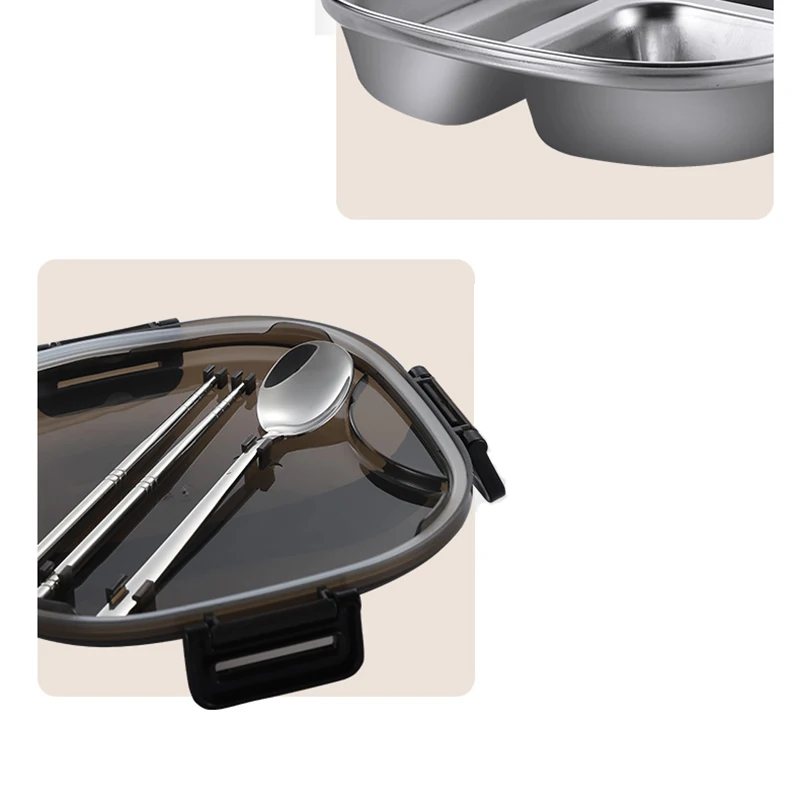 Портативный Ланч бокс из нержавеющей стали Bento в Корейском стиле школьный для