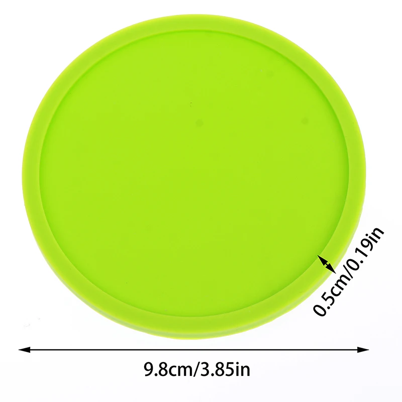 

3.9 inch Colorful Silicone Coasters Heat Resistant Tea Cup Mat Lots Drink Coffee Mug Glass Beverage Holder Pad