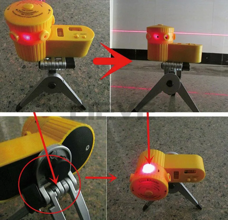 Multifunction Cross Line Tool Device LED Laser Level Vertical Horizontal Equipment Measuring With Tripod | Инструменты