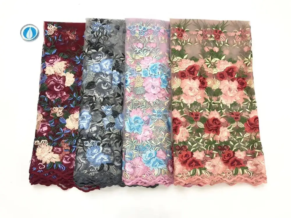 

Madison African Lace Fabric 2020 High Quality Lace Material French Nigerian Mesh Lace Fabrics For Wedding Dress