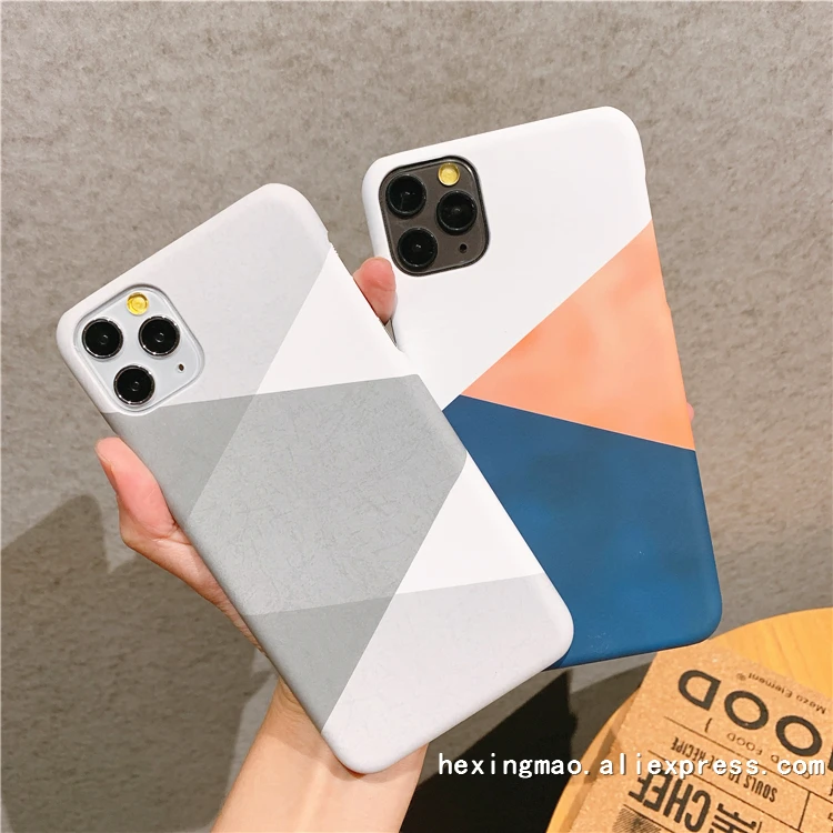 Модная серая комбинированная Цвет чехол для телефона iphone 11 бетонный завод XS Max X XR