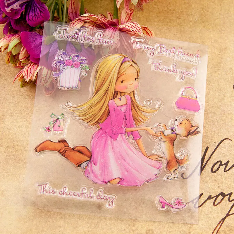 

Clear Silicone Stamp / Seal for DIY Scrapbooking / Album Decorative Clear Stamp Sheets T3046