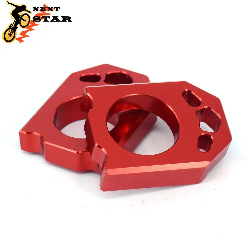 Красный блок регулятора задней цепи CNC для HONDA CR125R CR250R CR 125 250 CRF250R CRF250X CRF450R CRF450X CRF450RX