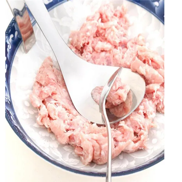 Антипригарная креативная ложка для приготовления мяса из нержавеющей стали