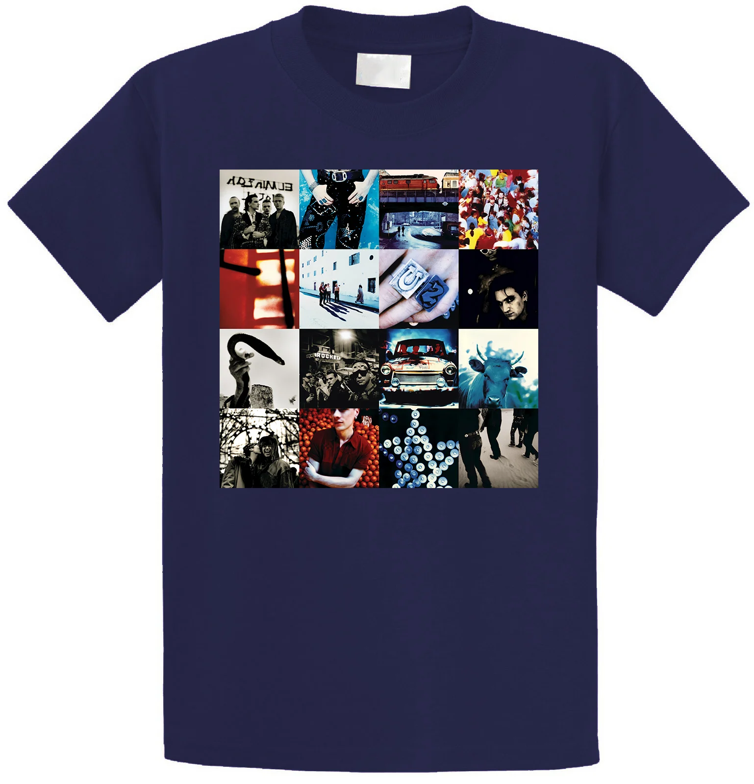 Футболки с коротким рукавом для мужчин Мода 2018 года вырез лодочкой U2 Achtung детский