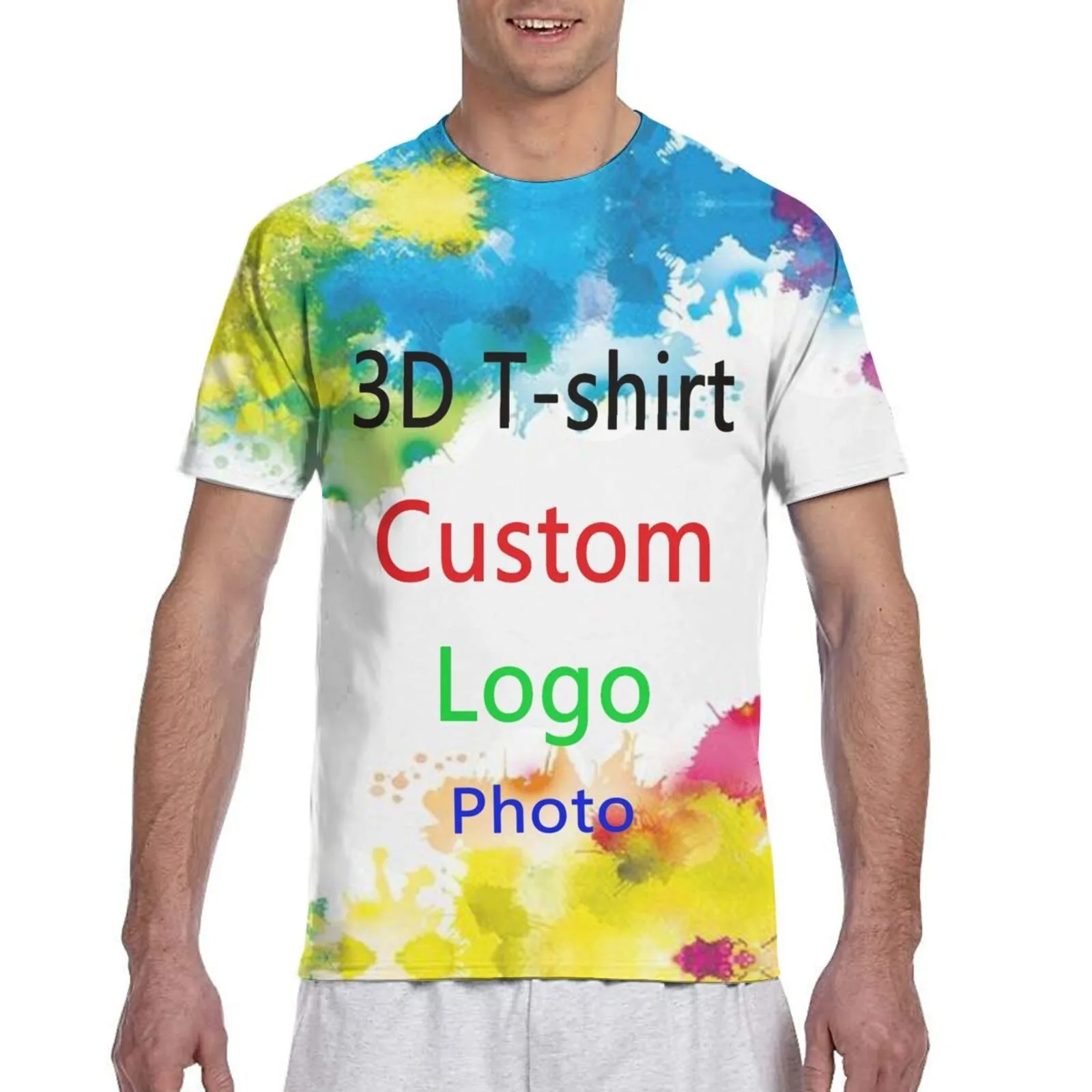 Сделай Сам индивидуальная футболка личных фотографии логотипа Национальный