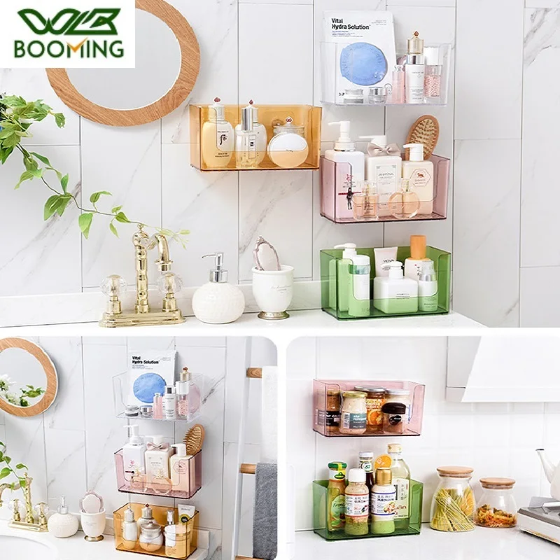 

WBBOOMING настенная ванная полка для косметики маски для лица шампунь органайзер для хранения косметики корзина кухонные принадлежности для хр...