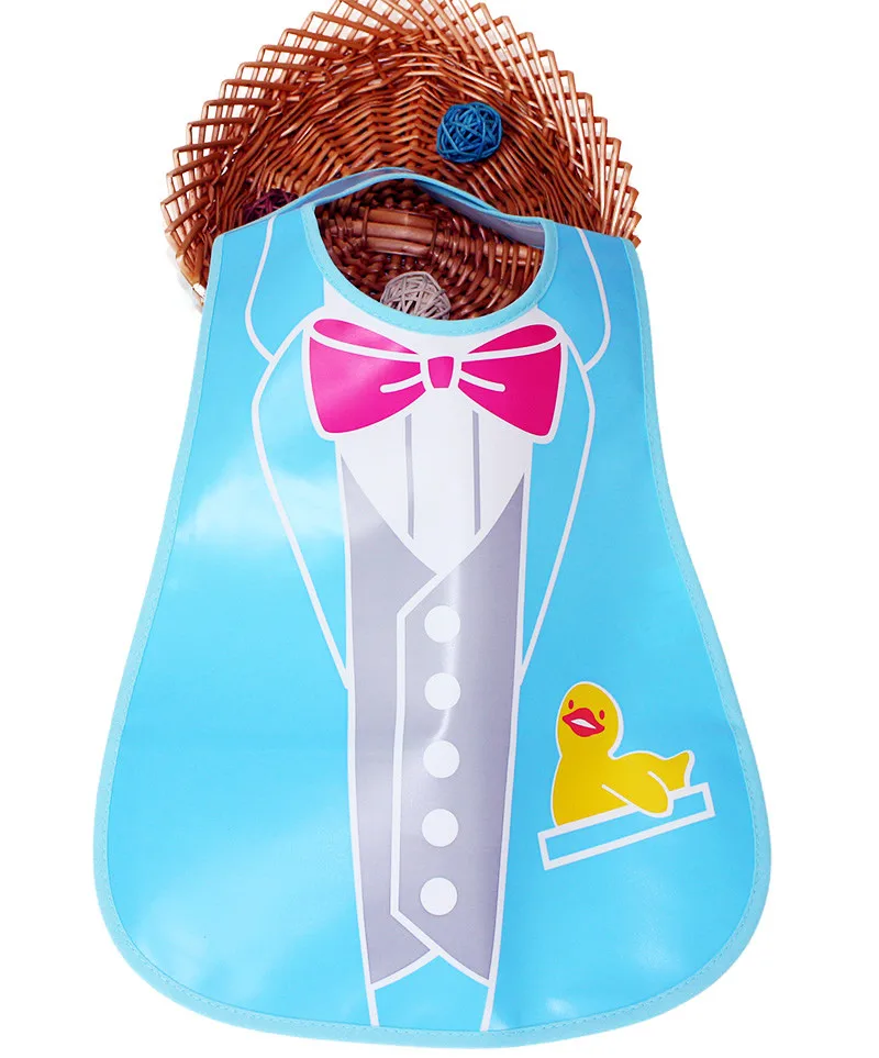 Регулируемый Водонепроницаемый мультфильм Животные рулон Слюнявчики с