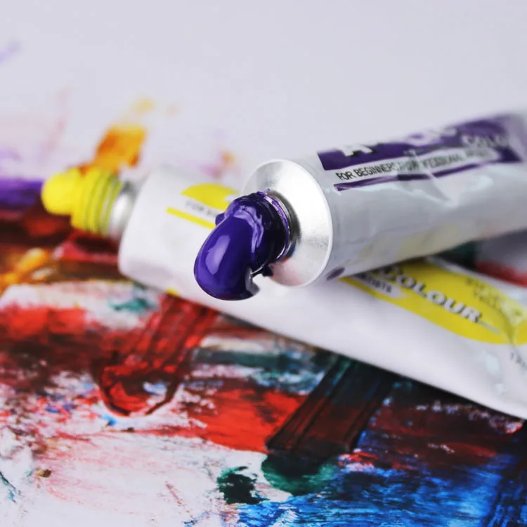 Профессиональная водостойкая краска для рисования 12 цветов|Акриловые краски| |