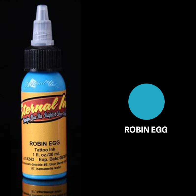 robin egg Перманентный набор чернил для татуировки пигмент tinta Татуировка tinta de tatuar хна чернила Перманентный пигмент tinta tatuagem - Цвет: robin egg