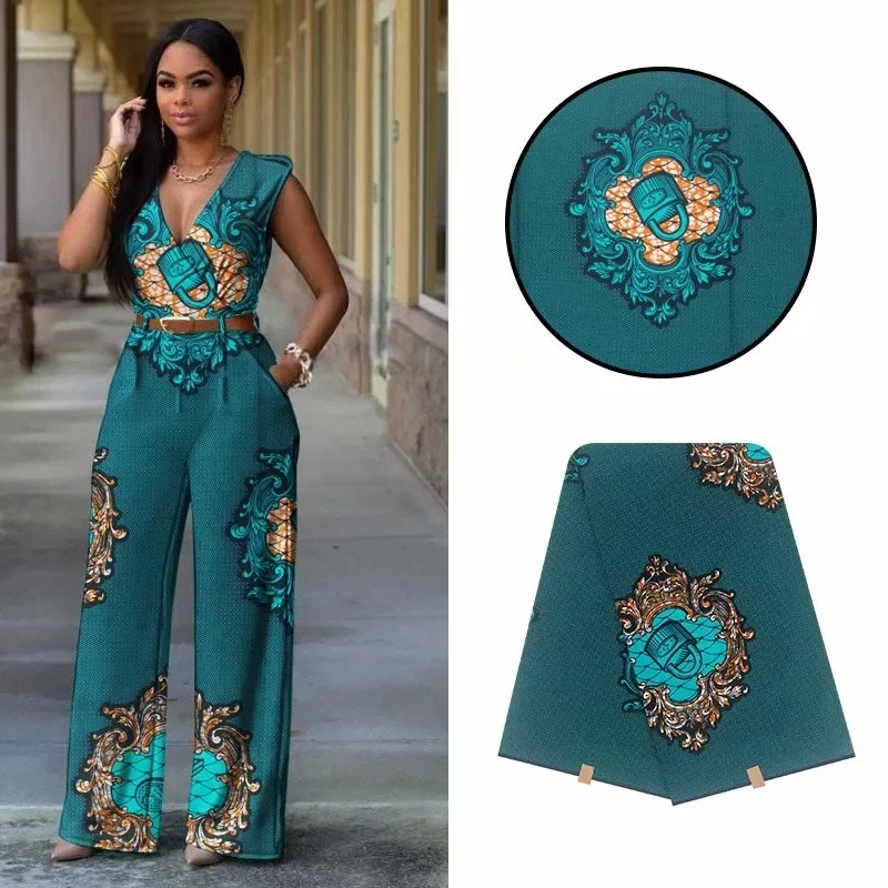

Quality guarantee african wax fabric 100% cotton material tissus 6yards ankara batik printed wax fabrics for woman dress!y40