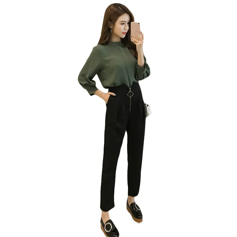 

New Women's Fashionable Temperament Two-piece Suit in the Spring and Autumn of 2019