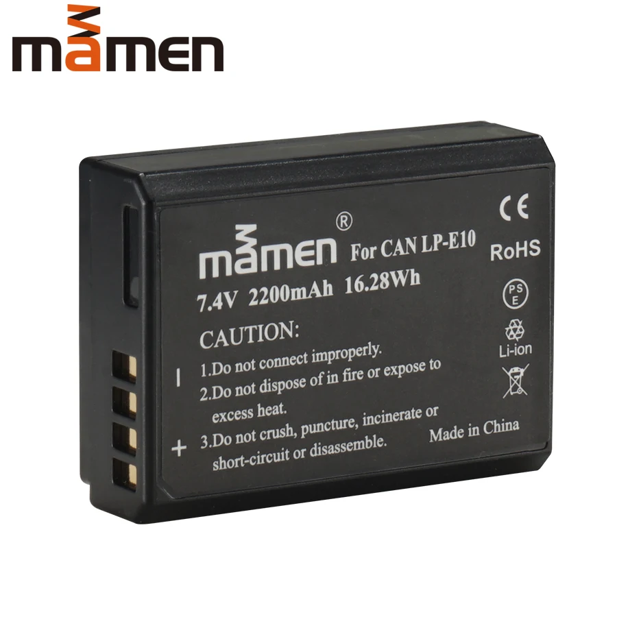 LP-E10 Battery Mamen LP-E10 LPE10 LP E10 батареи для цифровой камеры ЖК двойной USB зарядное устройство для Canon 1100D 1200D 1300D Rebel T3 T5 KISS X50 - Цвет: LP-E10 Battery