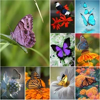 diy butterfly 5d diamond painting full square drill diamond embroidery cross stitch kit resin wall art home decor christmas gift