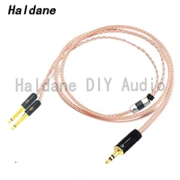 haldane hifi single crystal copper headphone upgrade cable for meze 99 classicsfocal elear d600 d7200 extended version 2x3 5mm
