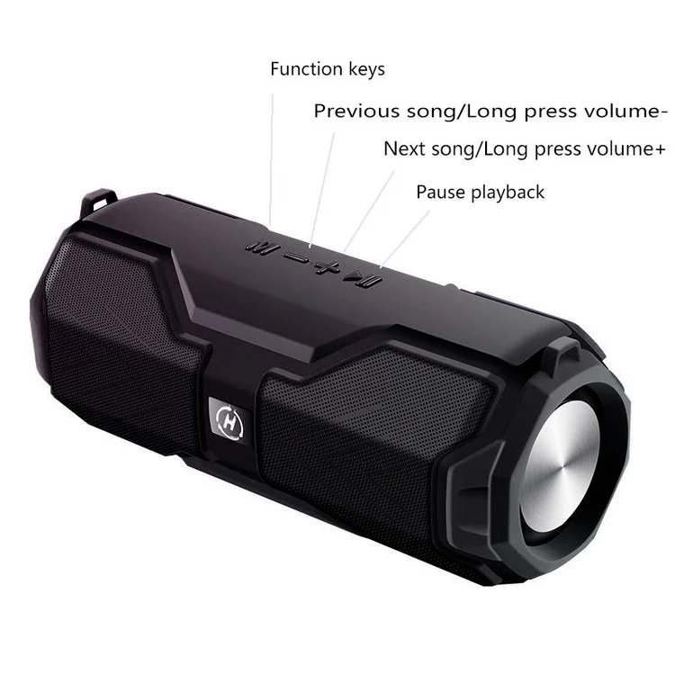 

Беспроводной Bluetooth портативный внутренний и наружный динамик, 20 Вт, сабвуфер, динамик с USB BT FM, водонепроницаемый двойной динамик