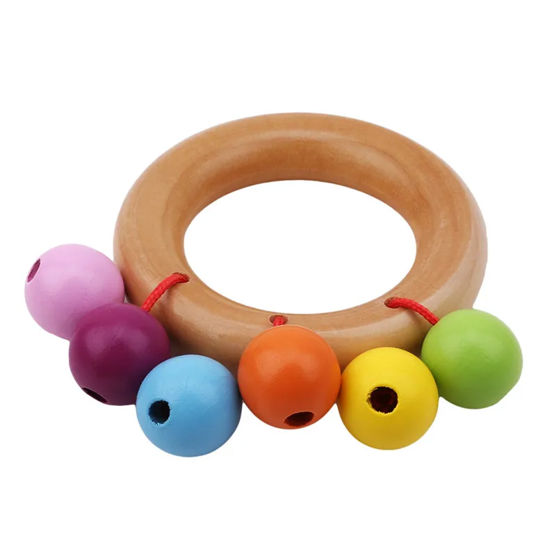 

Baby Bell Wooden Toys Rattle Musical Educational Toys Instrument Rattles Handle Toys For Newborns Childen Kids Toy