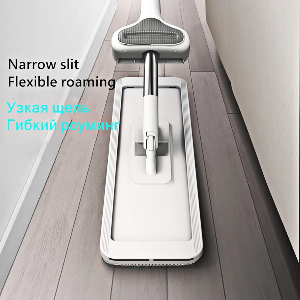 Швабра с отжимом для мытья пола сменная насадка из микрофибры кухни | Дом и сад